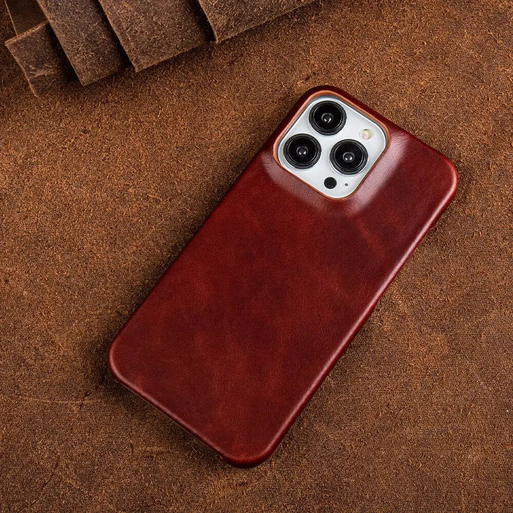 Authentic Leather iPhone Cover | Premium Phone Case