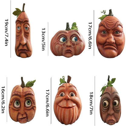 Colorful Pumpkin Face Halloween Decorations