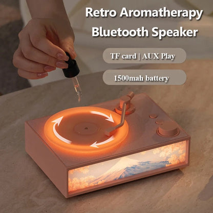 Compact LED Wireless Speaker with Essential Oil Diffuser
