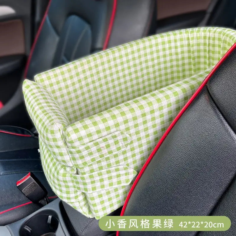 Comfy Pet Car Booster Seat Portable Travel Bed