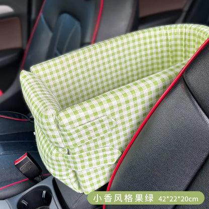 Comfy Pet Car Booster Seat Portable Travel Bed