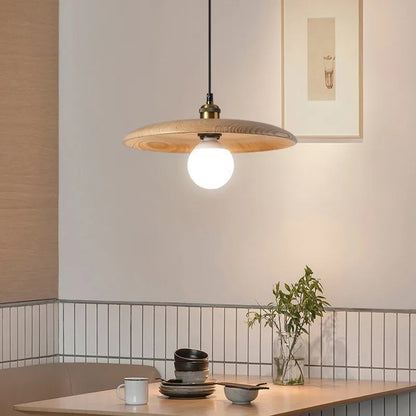Rustic Wood Hanging Ceiling Light