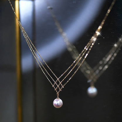 Fashionable White Pearl Pendant Necklace