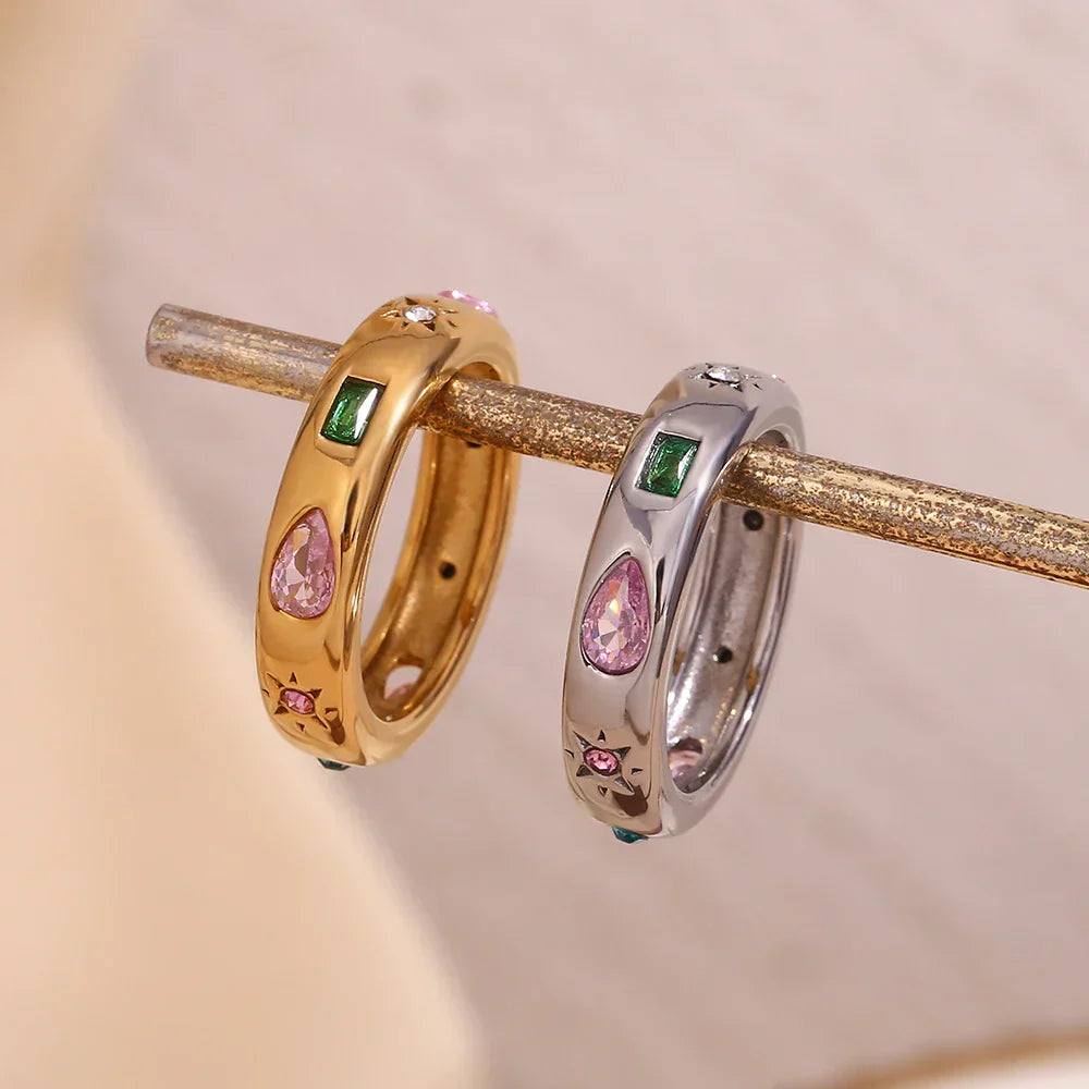 Premium Gold Diamond Statement Ring