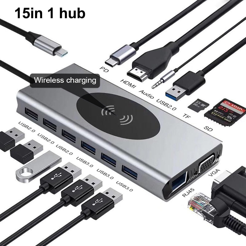 Fast 6-Port USB-C Charging Hub