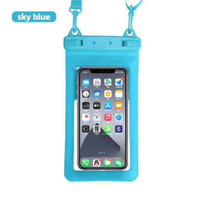 Waterproof Clear Phone Case with Adjustable Neck Lanyard