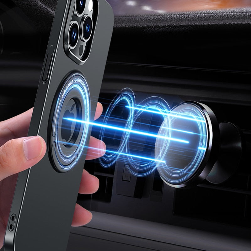 Durable Phone Case with Built-in Ring Stand - Luxicro