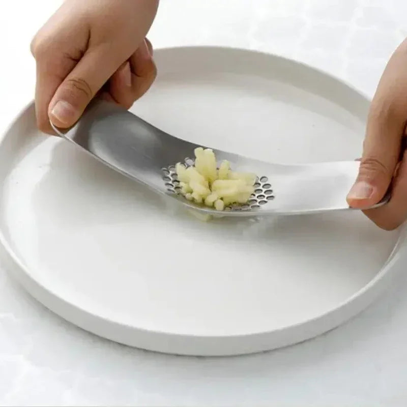 Premium Manual Garlic Crusher Stainless Steel Tool
