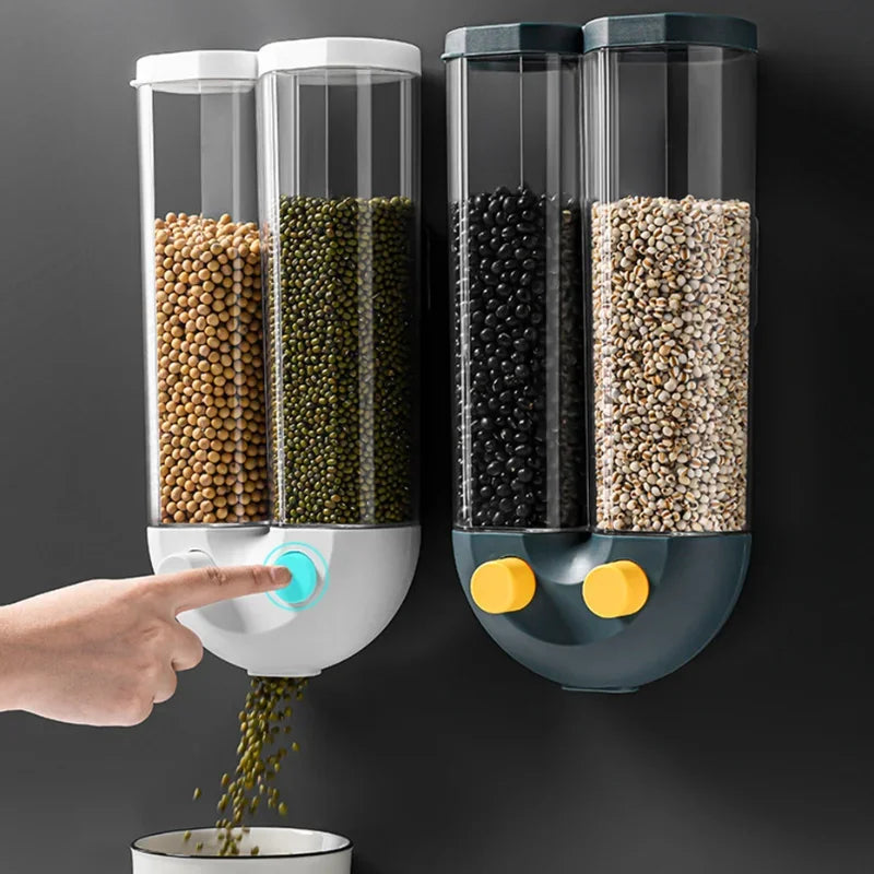 Convenient Wall Mounted Pet Food Bin - Luxicro