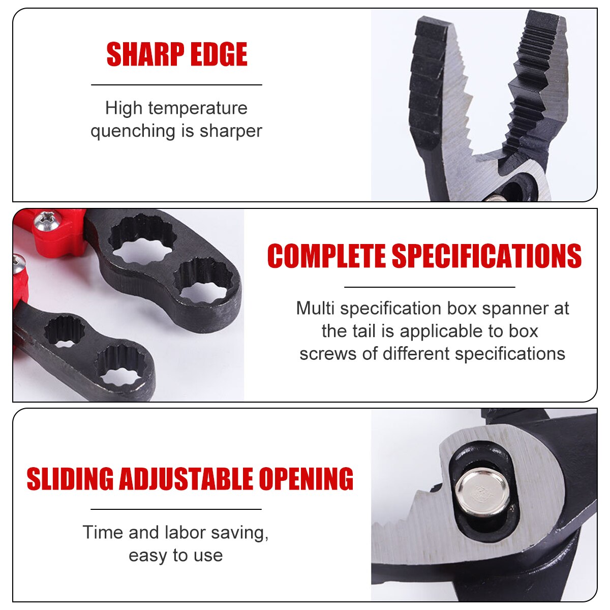 Comfort Grip Quick Release Pliers Wrench Set