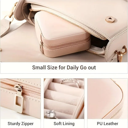 Compact Travel Jewelry Storage Case