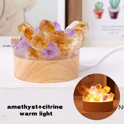 Elegant Gemstone Accent Table Light