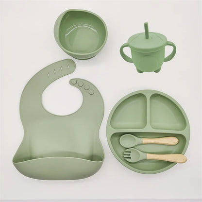 Baby Safe 8pc Suction Plate Bowl Spoon Set