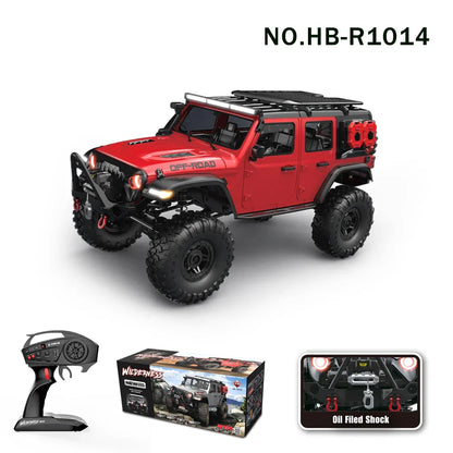 Fast 4WD RC Rock Crawler Car with LED Lights