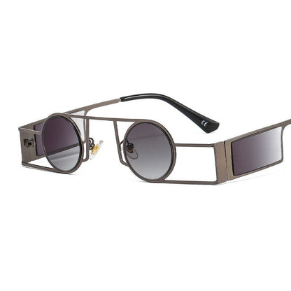 Luxury Round Metal Frame Sunglasses