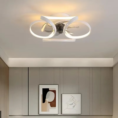 Smart LED Ceiling Fan Light with Remote Control - Luxicro