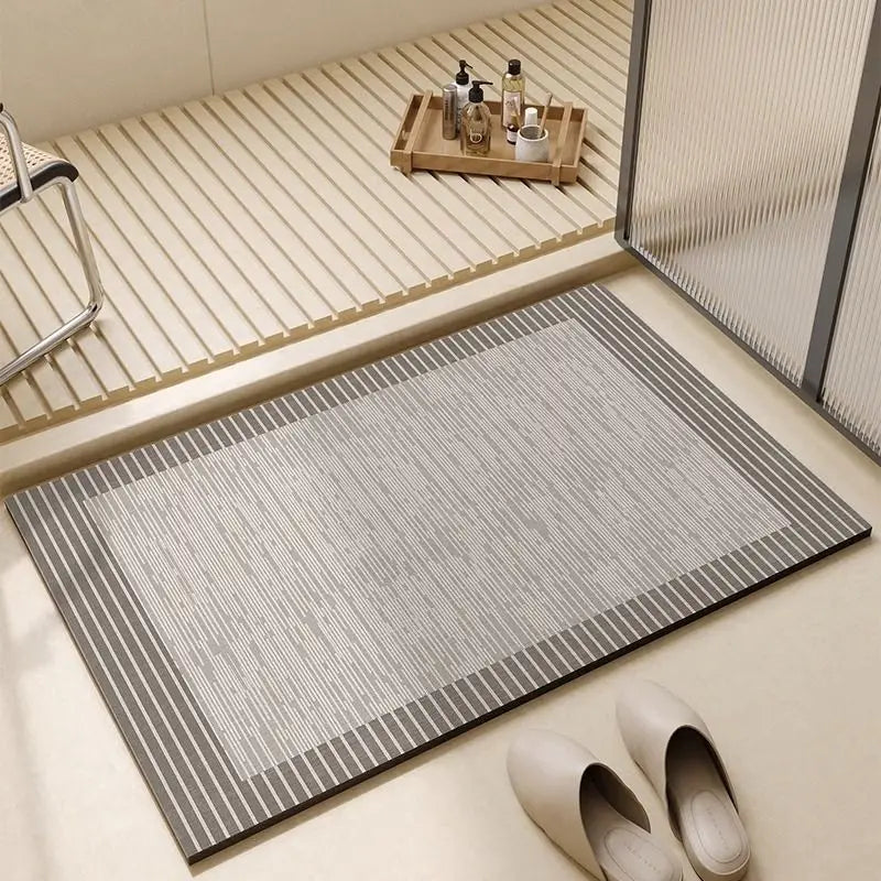 Non Slip Bathroom Floor Mat Set for Shower Door