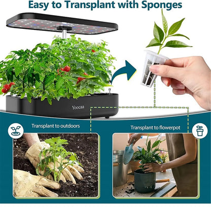 Complete Indoor Hydroponic Grow Kit 120pc Set