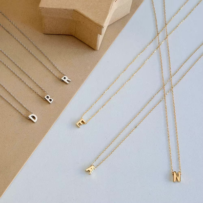 Dainty Personalized Letter Pendant Necklace