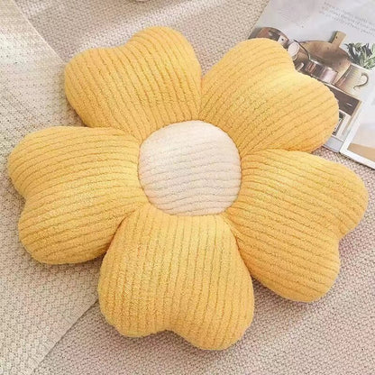 Soft Flower Design Accent Pillow
