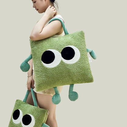 Cozy Plush Travel Blanket Pillow