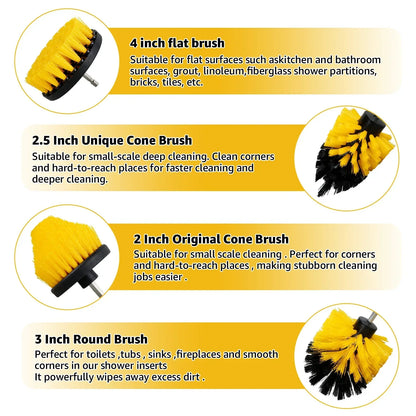 Practical 5PCS Drill Brush Cleaning Accessory Kit