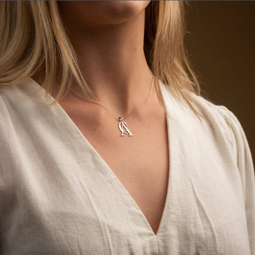Personalized Monogrammed Pendant Necklace