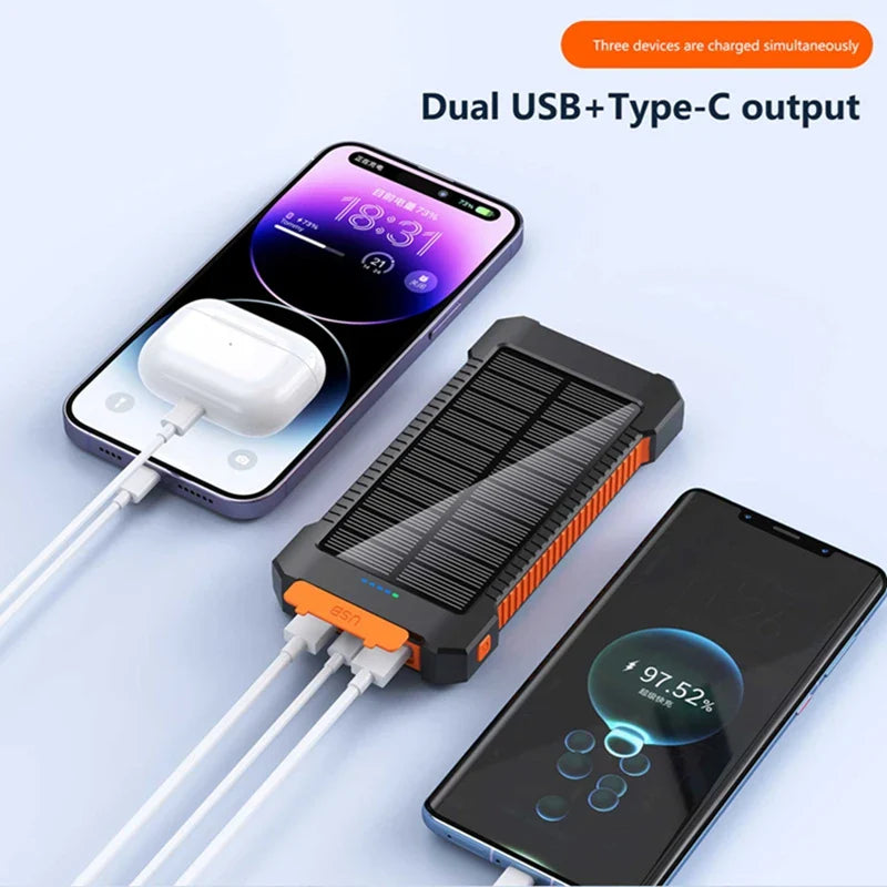 Large Portable Solar Charger Battery Pack