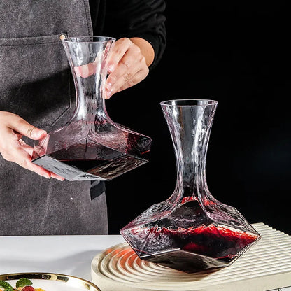 Unique Cut Glass Wine Carafe