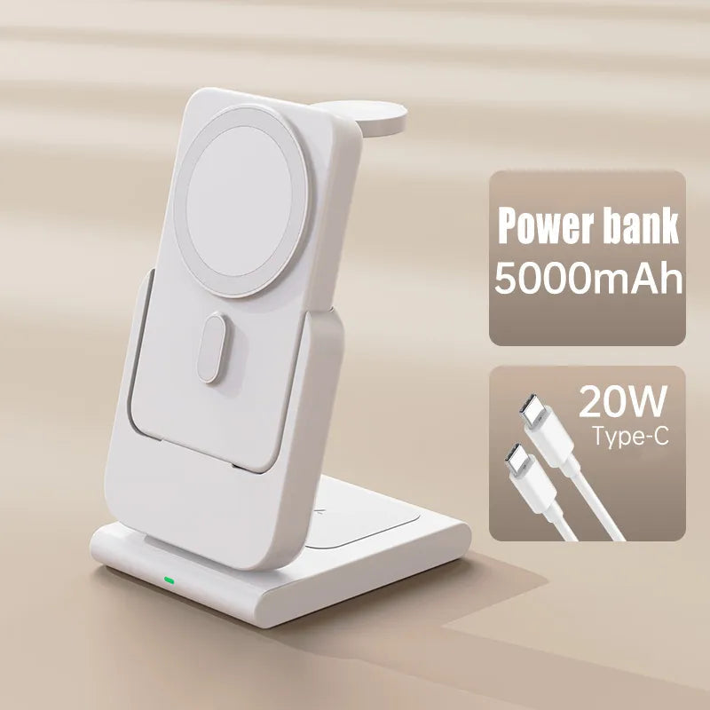 Portable 3 in 1 Quick Charge Power Bank Station - Luxicro