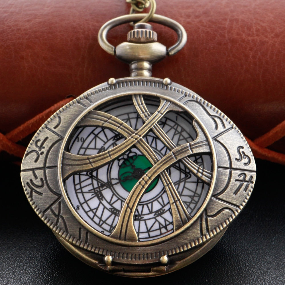 Unique Antique Style Pocket Watch Necklace