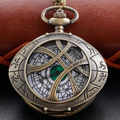 Unique Antique Style Pocket Watch Necklace