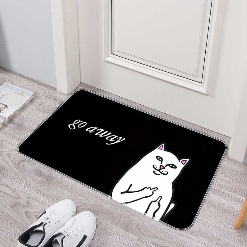 Funny Welcome Go Away Non Slip Door Mat