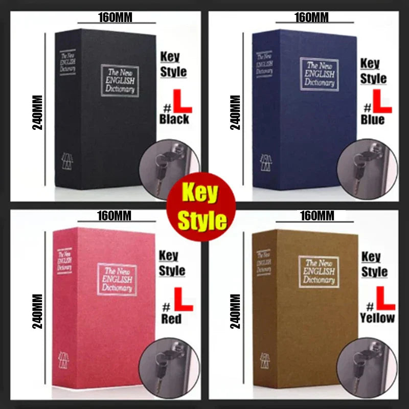 Hidden Safe Book Box with Lock