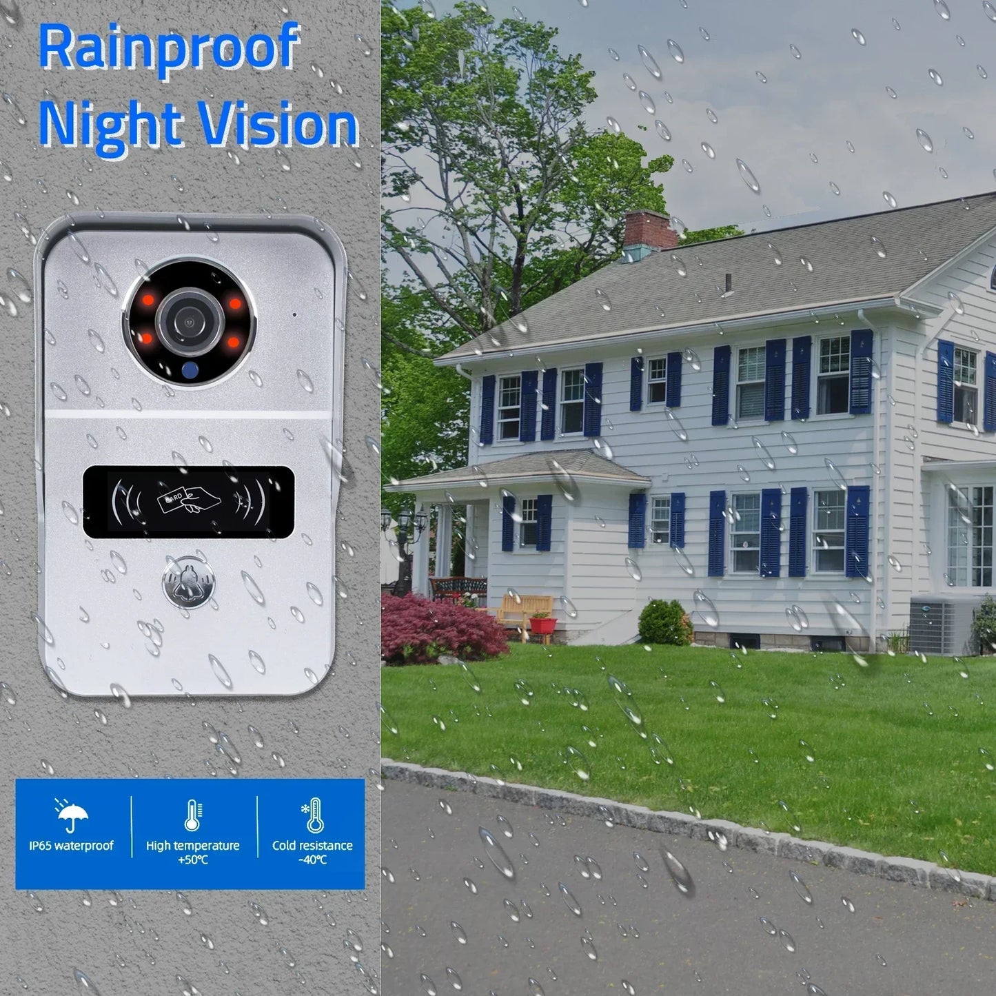 Wireless Smart Doorbell with 1080P HD Camera