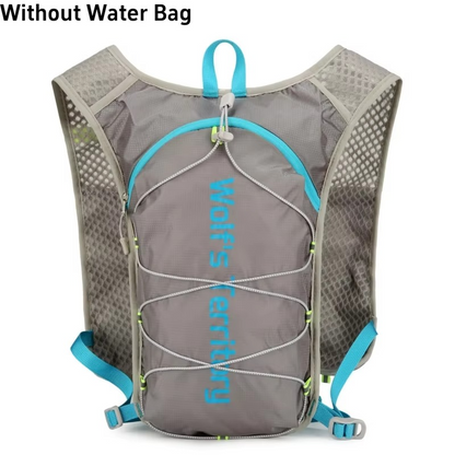 Breathable Athletic Hydration Vest With Reflective Belt