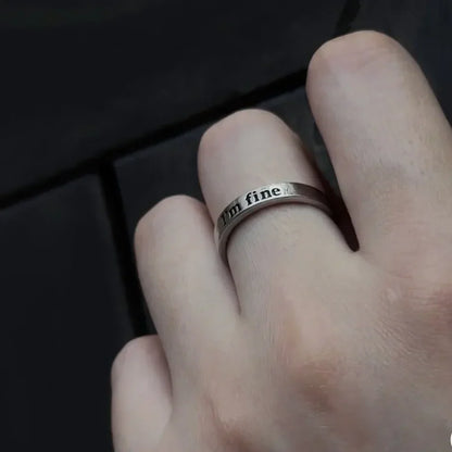 Simple Engraveable His Hers Promise Ring
