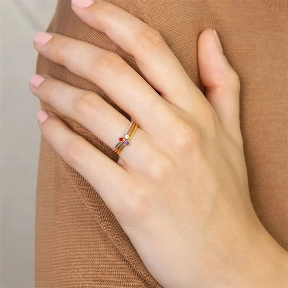 Sparkling Stone Anniversary Band