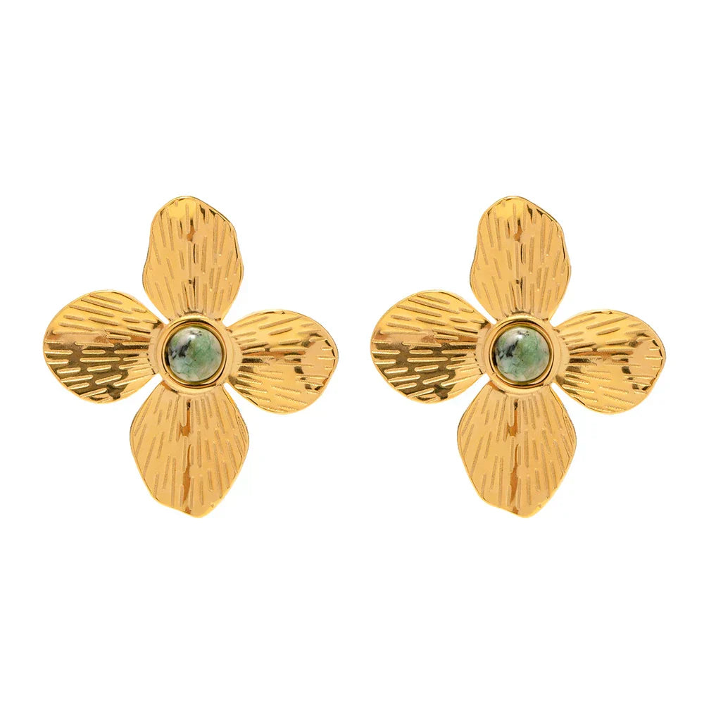 Elegant Emerald Drop Earrings