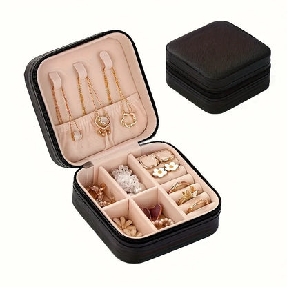 Compact Travel Jewelry Storage Case