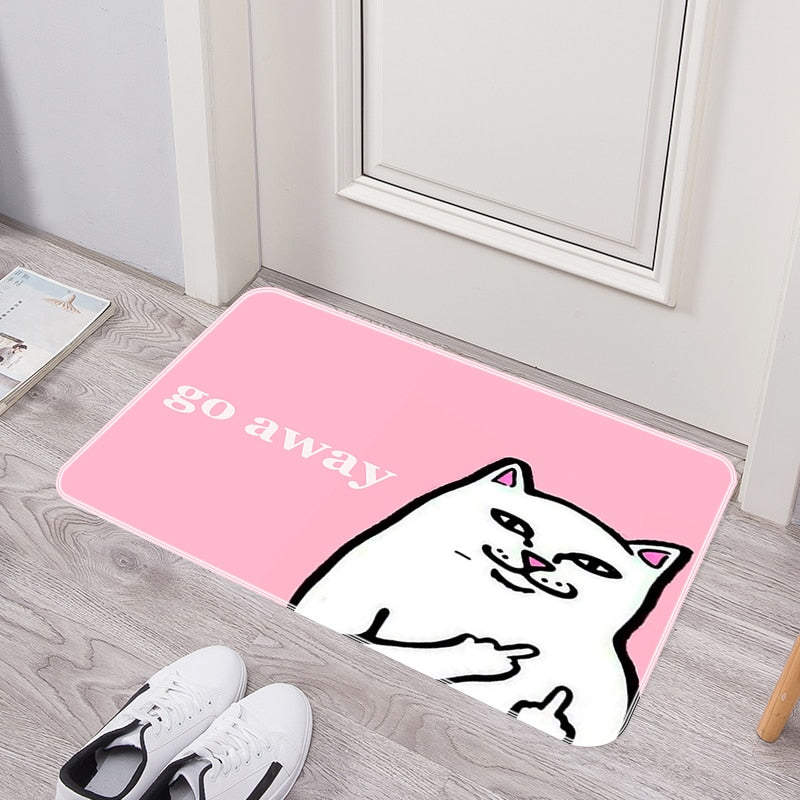 Funny Welcome Go Away Non Slip Door Mat