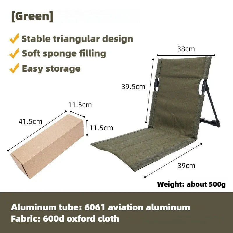 Collapsible Outdoor Compact Camp Chair - Luxicro