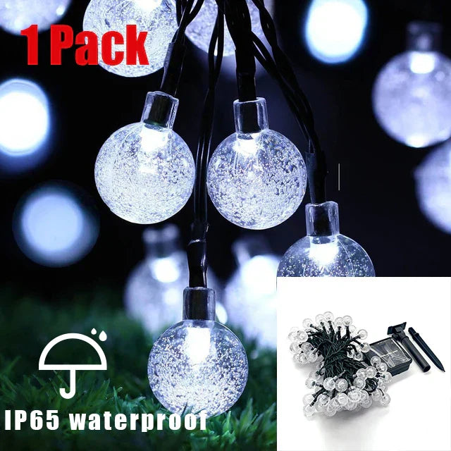 Bright Solar Powered Outdoor String Lights Waterproof