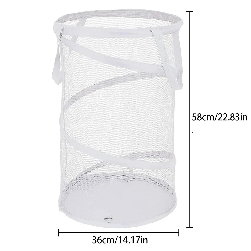 Collapsible Laundry Basket with Carry Handles