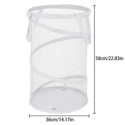 Collapsible Laundry Basket with Carry Handles