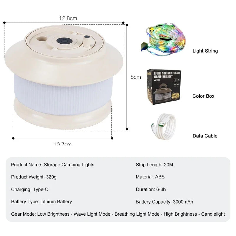 Bright Outdoor LED Camping Light Strip