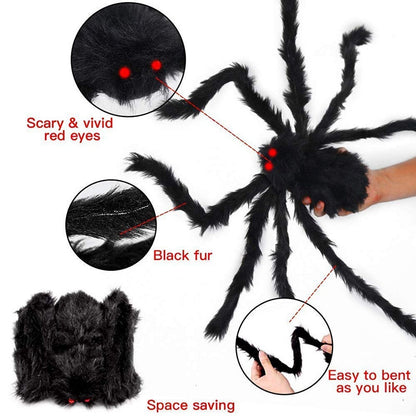 Big Black Spider Halloween Decoration