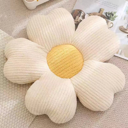 Soft Flower Design Accent Pillow