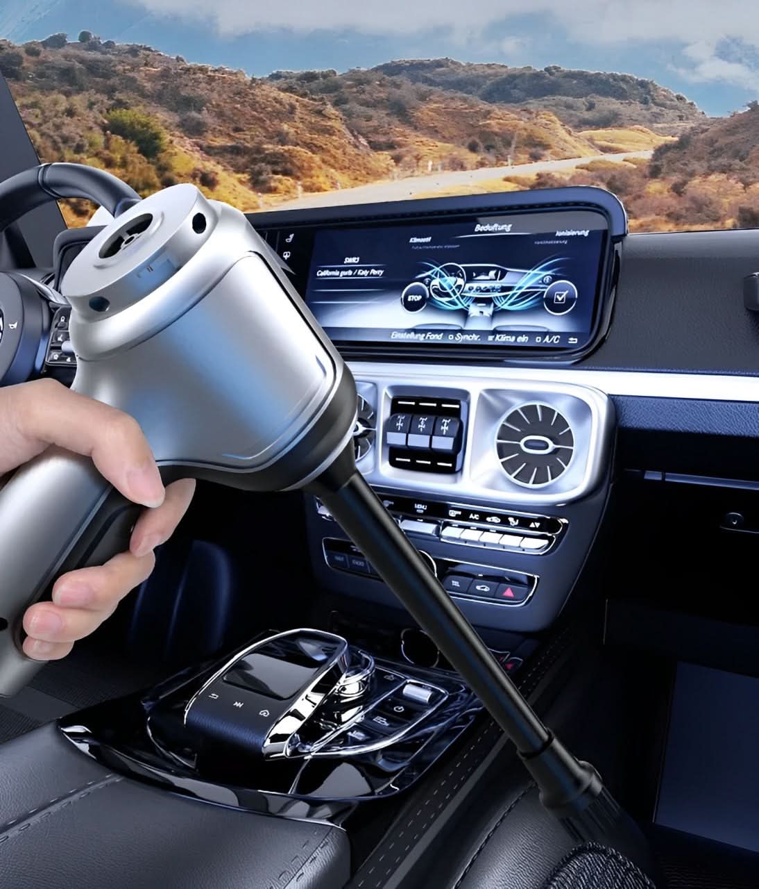 Compact Auto Vacuum with Strong 95,000Pa Suction Power - Luxicro