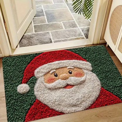 Christmas Santa Door Welcome Mat